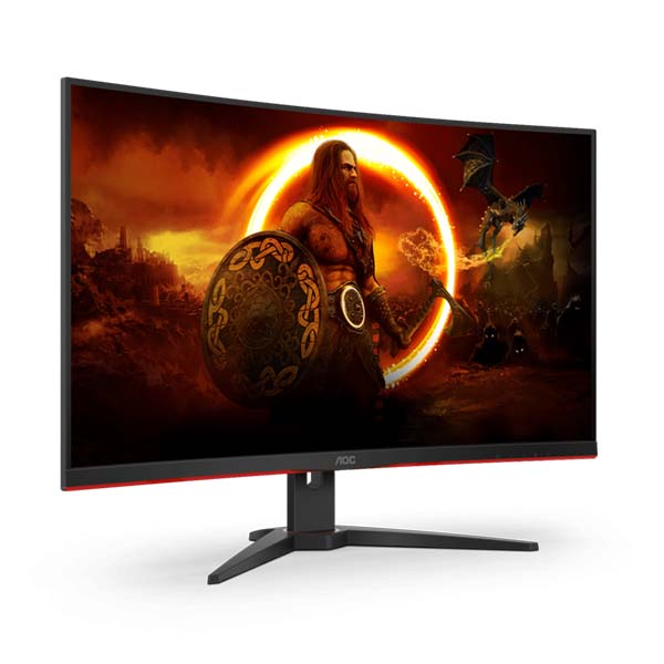 AOC C32G2ZE2 32 Inch 250Hz FHD HDMI 2.0 0.5ms Curved Gaming Monitor - Black