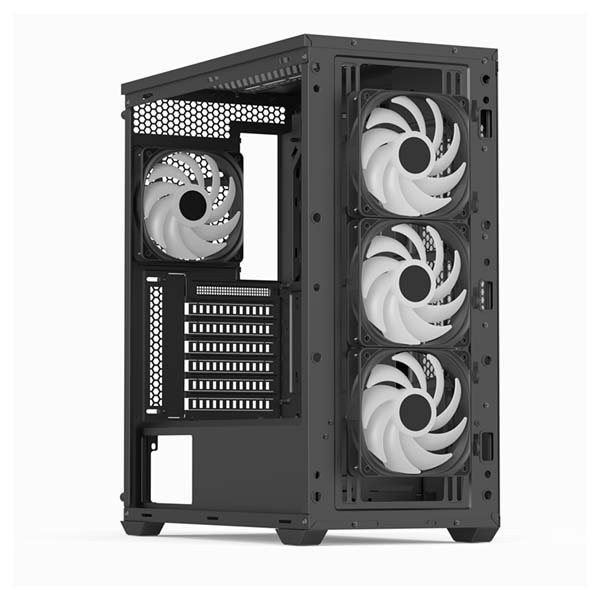 AEROCOOL D501A-G V2 ARGB Case - Black