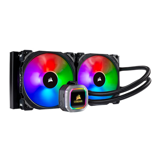 Corsair Hydro Series H115i RGB PLATINUM 280mm Liquid CPU Cooler - Black