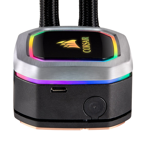 Corsair Hydro Series H115i RGB PLATINUM 280mm Liquid CPU Cooler - Black