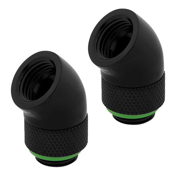 محول دوار مزدوج من سلسلة Corsair Hydro X مقاس 45ø - أسود