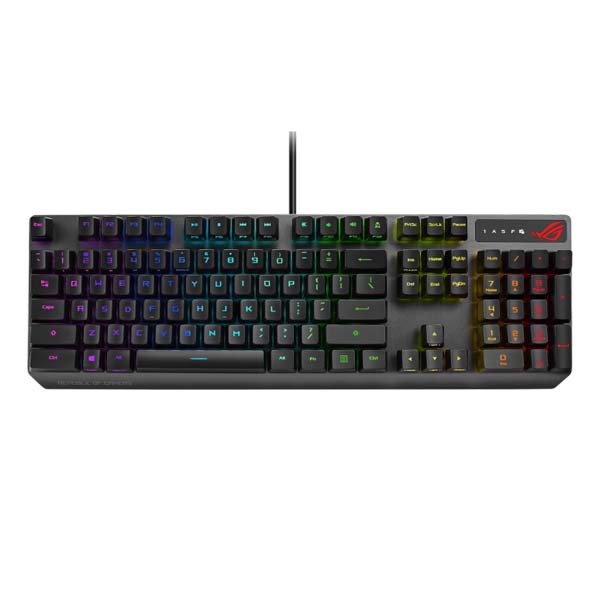 ASUS ROG STRIX XA05 SCOPE RGB Wired RX RED Optical Mechanical Switch Keyboard Arabic - Black