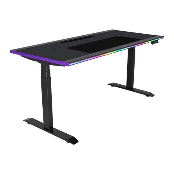 Cooler Master GD160 ARGB Gaming Desk - Black/Purple