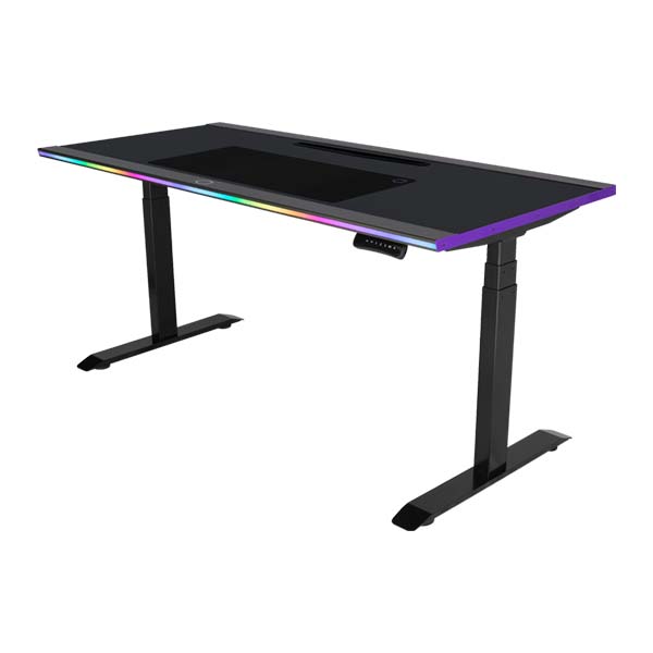 Cooler Master GD160 ARGB Gaming Desk - Black/Purple