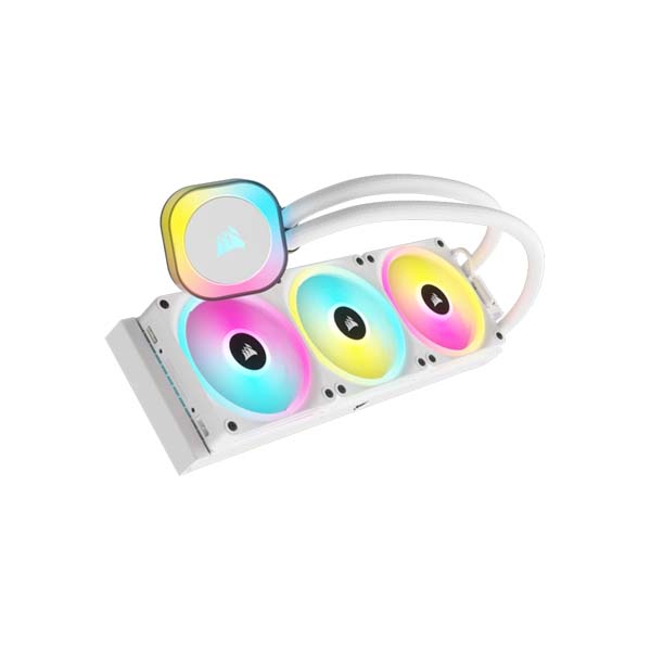 CORSAIR iCUE LINK H150i RGB AIO Liquid CPU Cooler - White