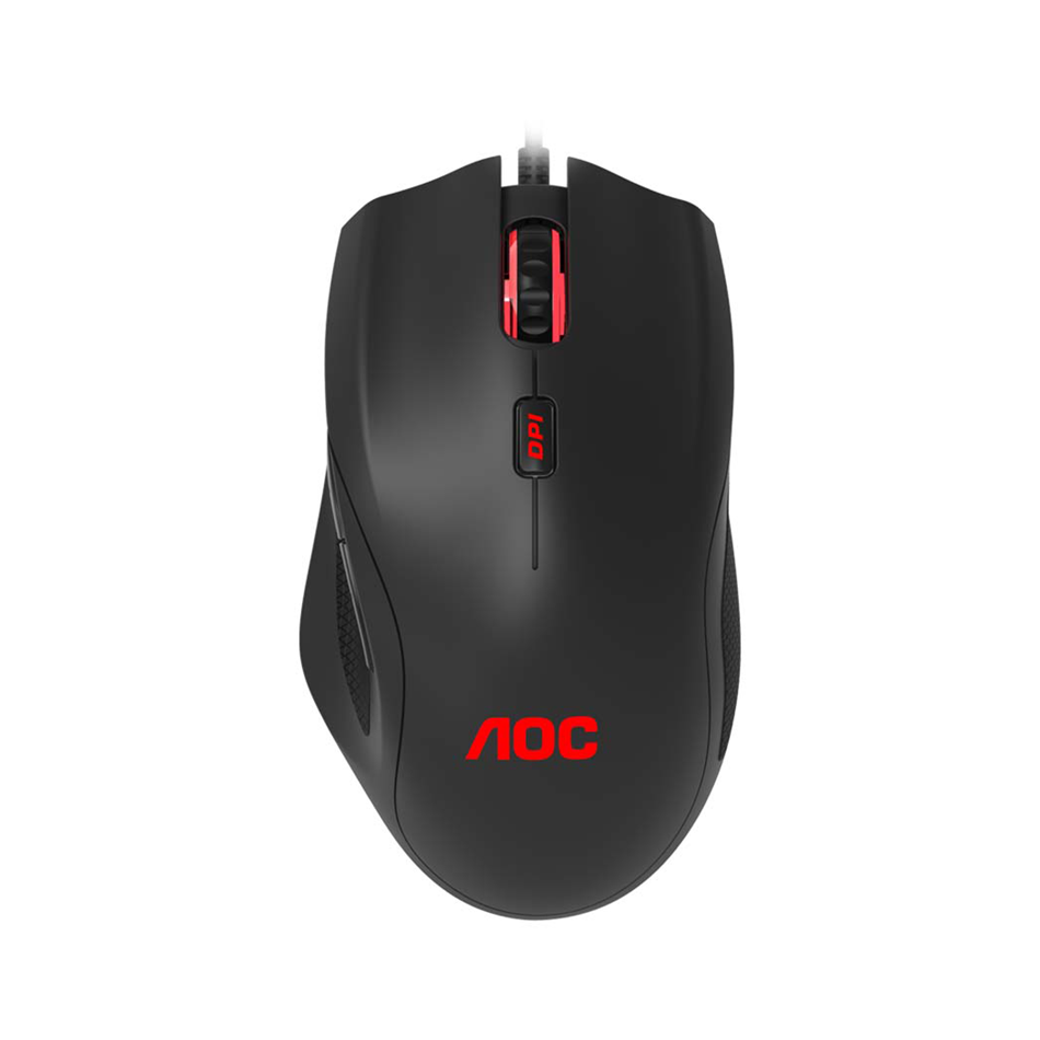 AOC GM200B RGB Wired Gaming Mouse - Black