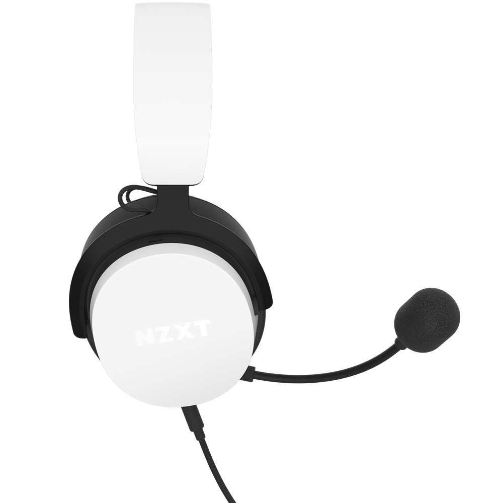 NZXT Wired Closed Back 40mm V2 Headset - White