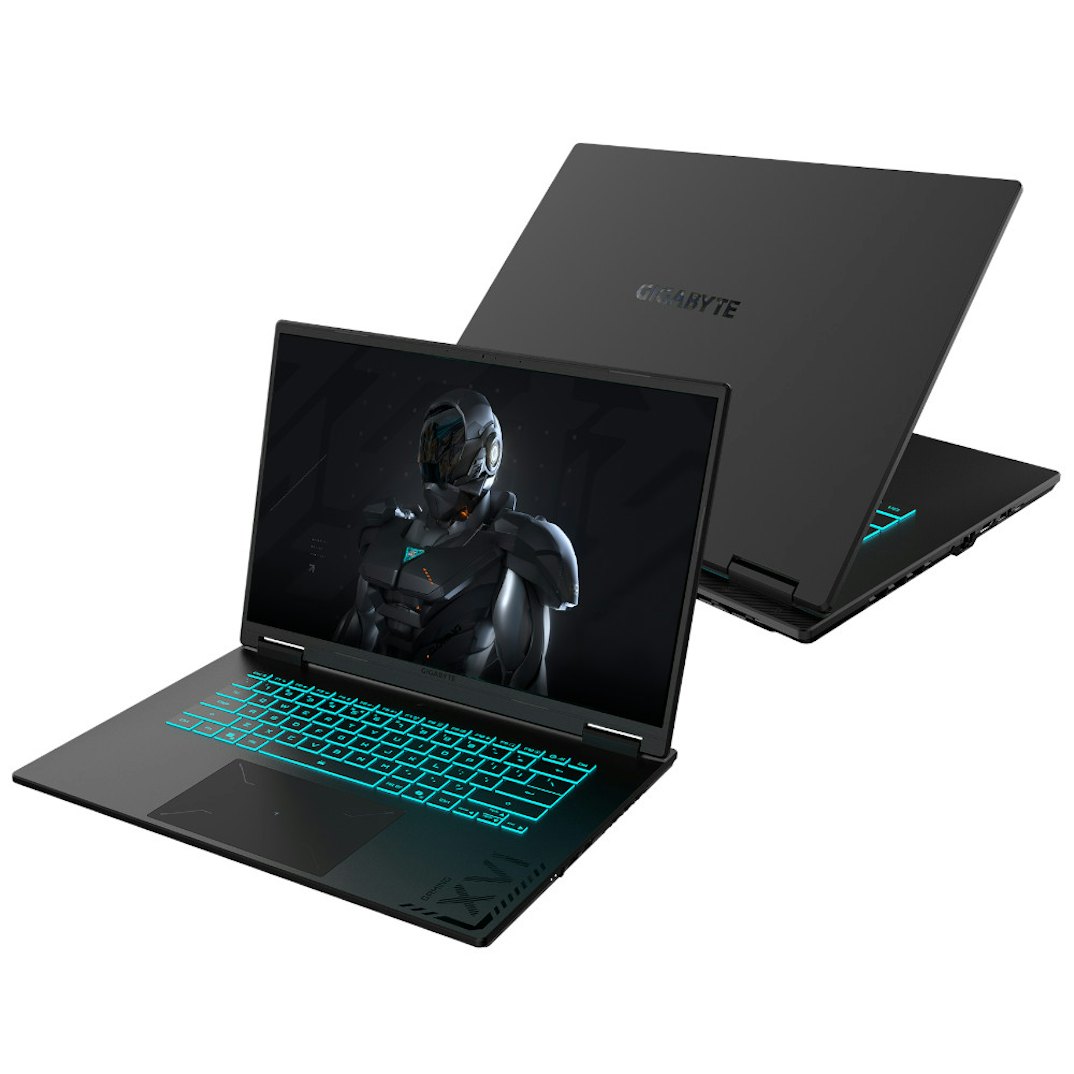 لابتوب GIGABYTE GAMING A16 أسود (16 بوصة، معالج i7 من الجيل الثالث، ذاكرة 16 جيجابايت DDR5، قرص صلب M.2(PCIe)1 تيرابايت SSD، شاشة FHD+، بطاقة رسومات RTX 5060 سعة 8 جيجابايت، لوحة مفاتيح AR)