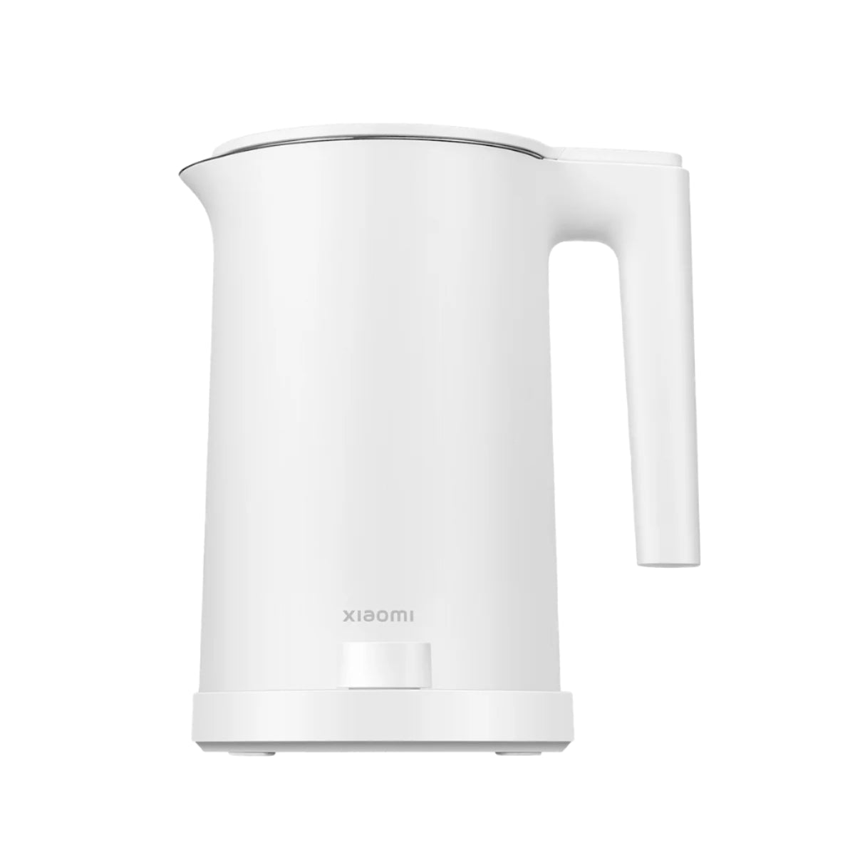 White electric kettle with Xiaomi branding on a white background