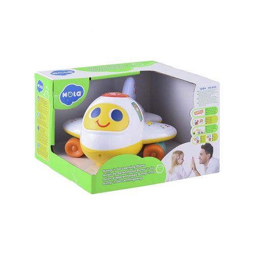 Hola Bump 'n Go Learning Plane (with lights/music/electric universal)