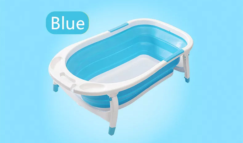 Portable Baby Bath Tub with Non-Slip Design and Extra Leg Space