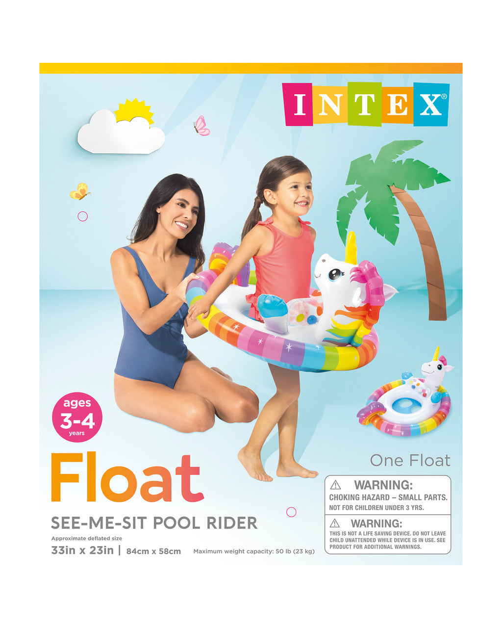 INTEX SEE ME SIT POOL RIDER