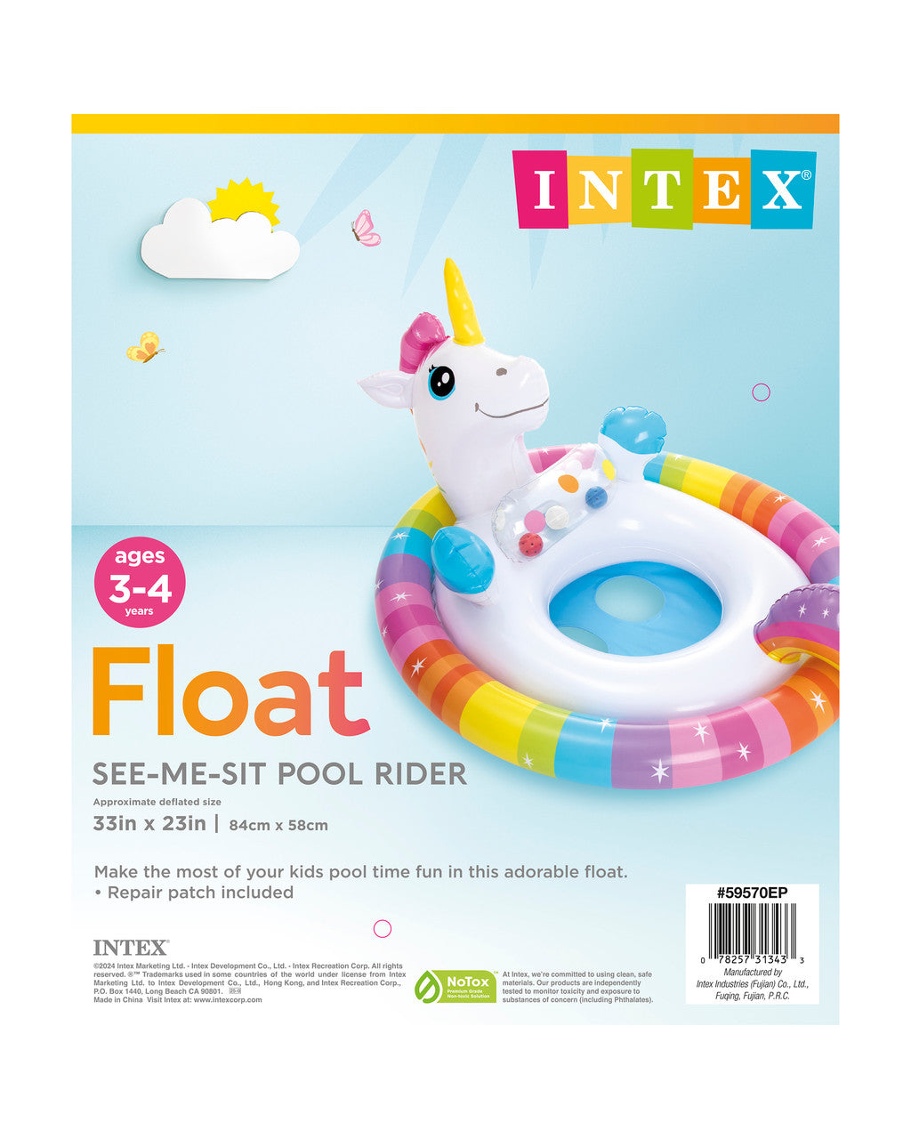 INTEX SEE ME SIT POOL RIDER