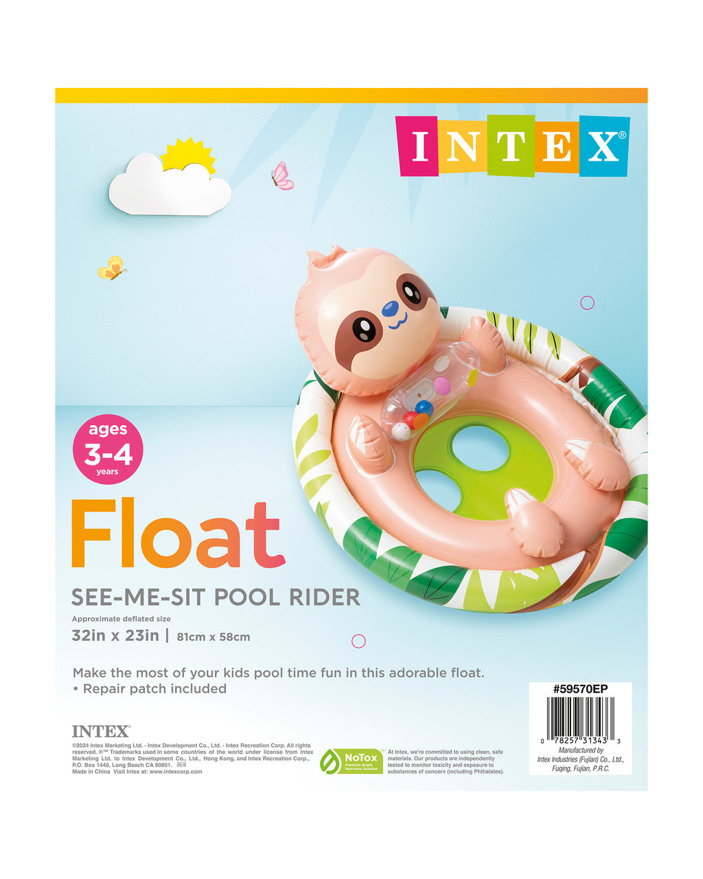 INTEX SEE ME SIT POOL RIDER