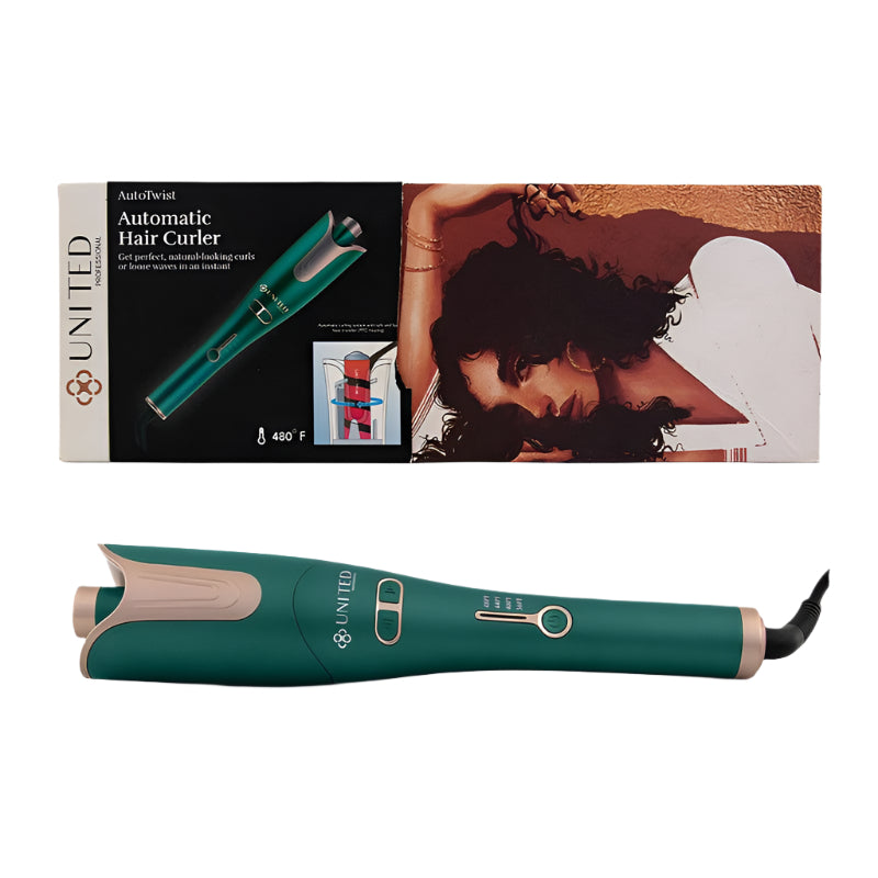 Auto Hair Curler - 1200W - Green