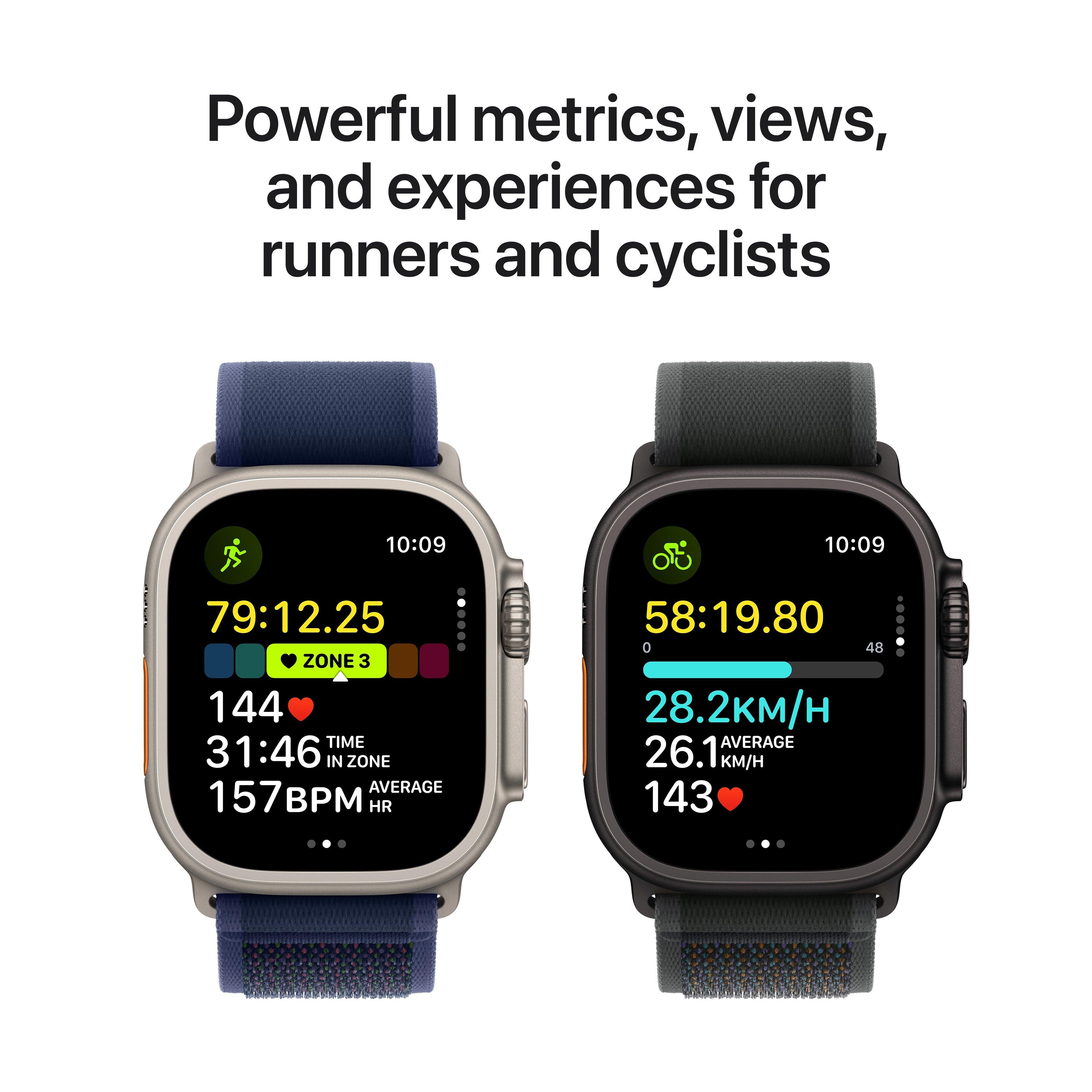 Apple Watch Ultra 2 GPS + Cellular 49mm Black Titanium Case with Black Titanium Milanese Loop