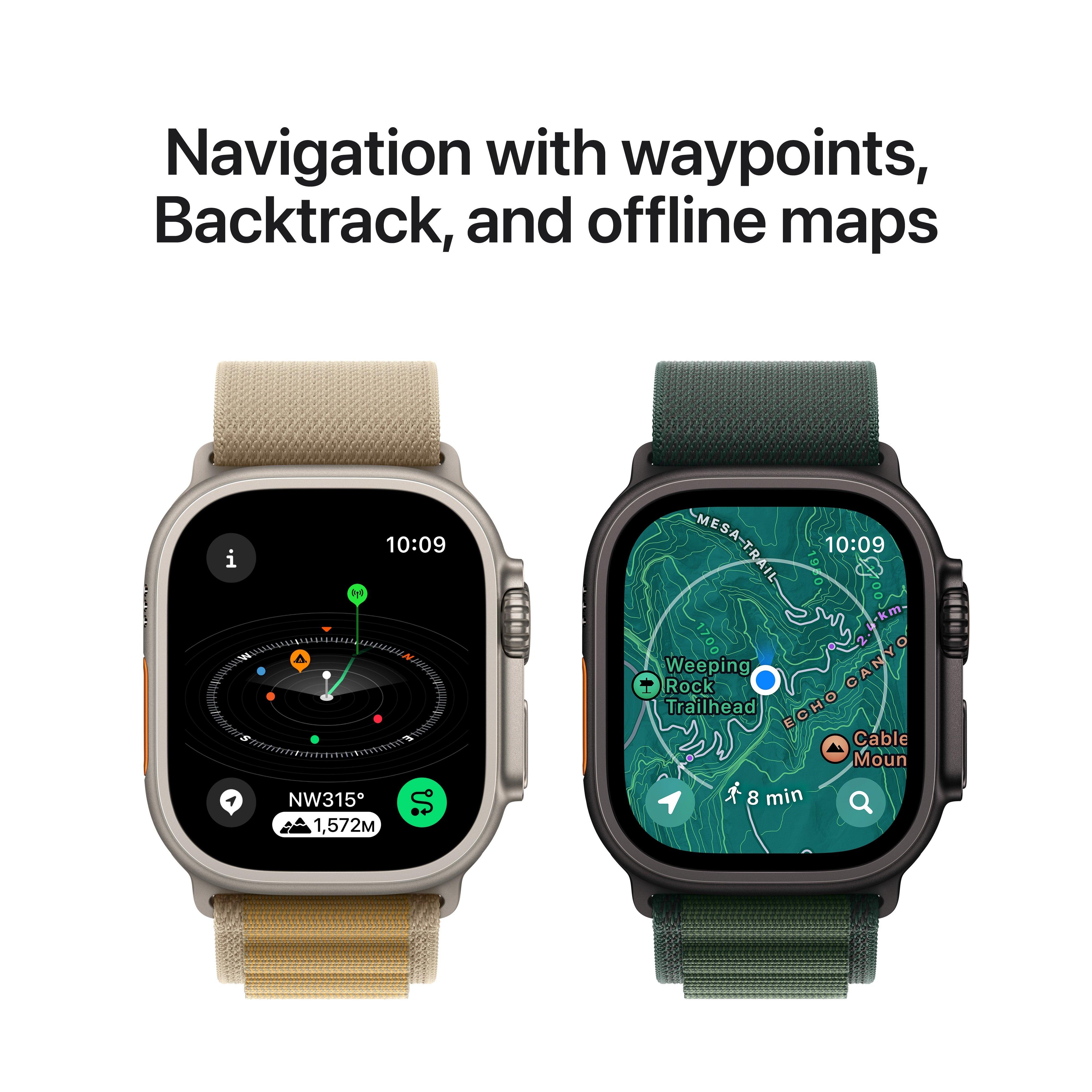 Apple Watch Ultra 2 GPS + Cellular 49mm Black Titanium Case with Black Titanium Milanese Loop