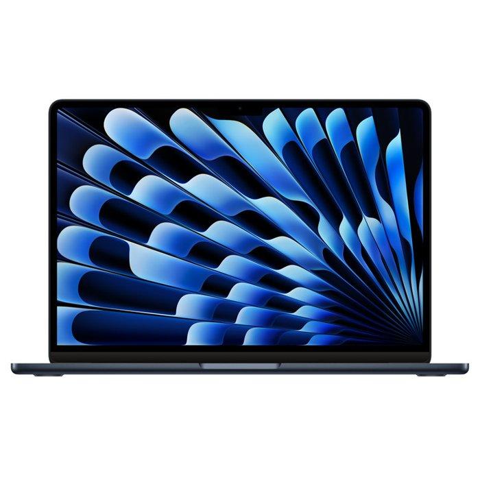 Apple MacBook Air M2 (2024)، ذاكرة وصول عشوائي (RAM) سعة 16 جيجابايت، قرص SSD سعة 256 جيجابايت، شاشة 13.6 بوصة، لون MC7X4AB/A - منتصف الليل