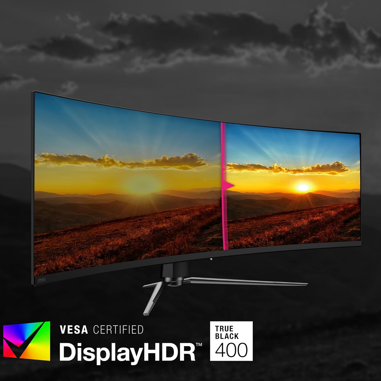 MSI MPG 491CQPX 49 Inch 240Hz 0.03ms DQHD HDMI 2.1 QD-OLED Curved Gaming Monitor - Black