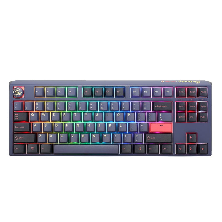 DUCKY ONE 3 TKL PBT HOT SWAP Blue Switch Cherry RGB Wired Mechanical Gaming Keyboard Arabic - Cosmic Blue