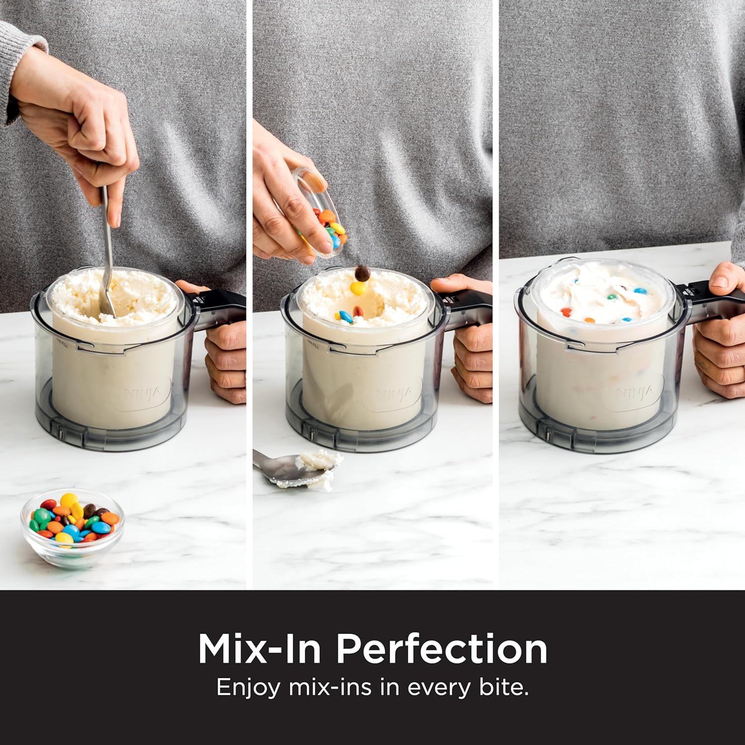 Ninja NC299AMZ CREAMi Ice Cream Maker, for Gelato, Mix-ins, Milkshakes, Sorbet, Smoothie Bowls & Mor