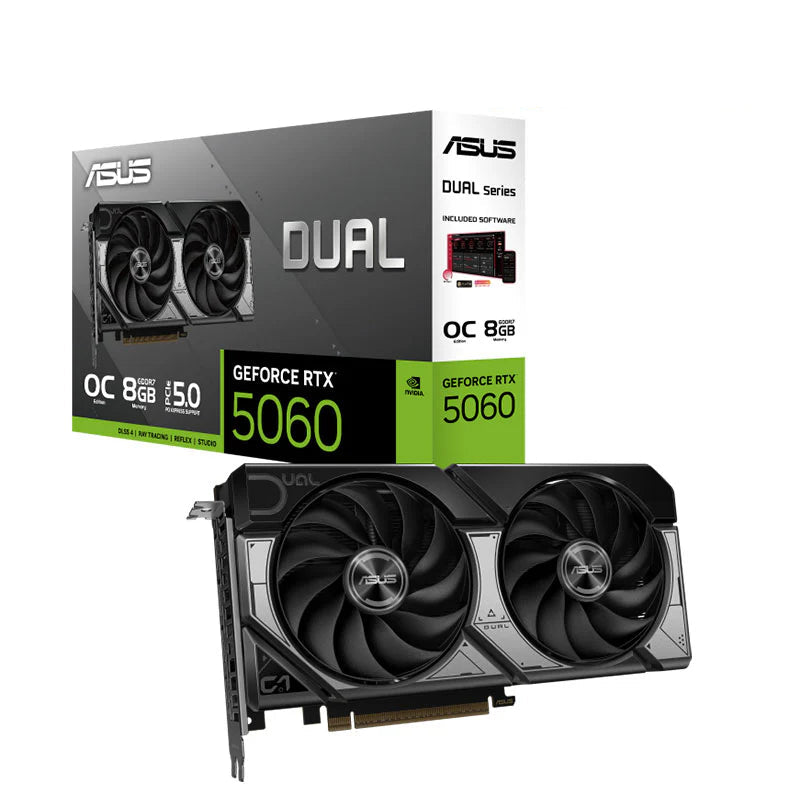 ASUS DUAL RTX 5060 OC 8GB Graphic Card - Black