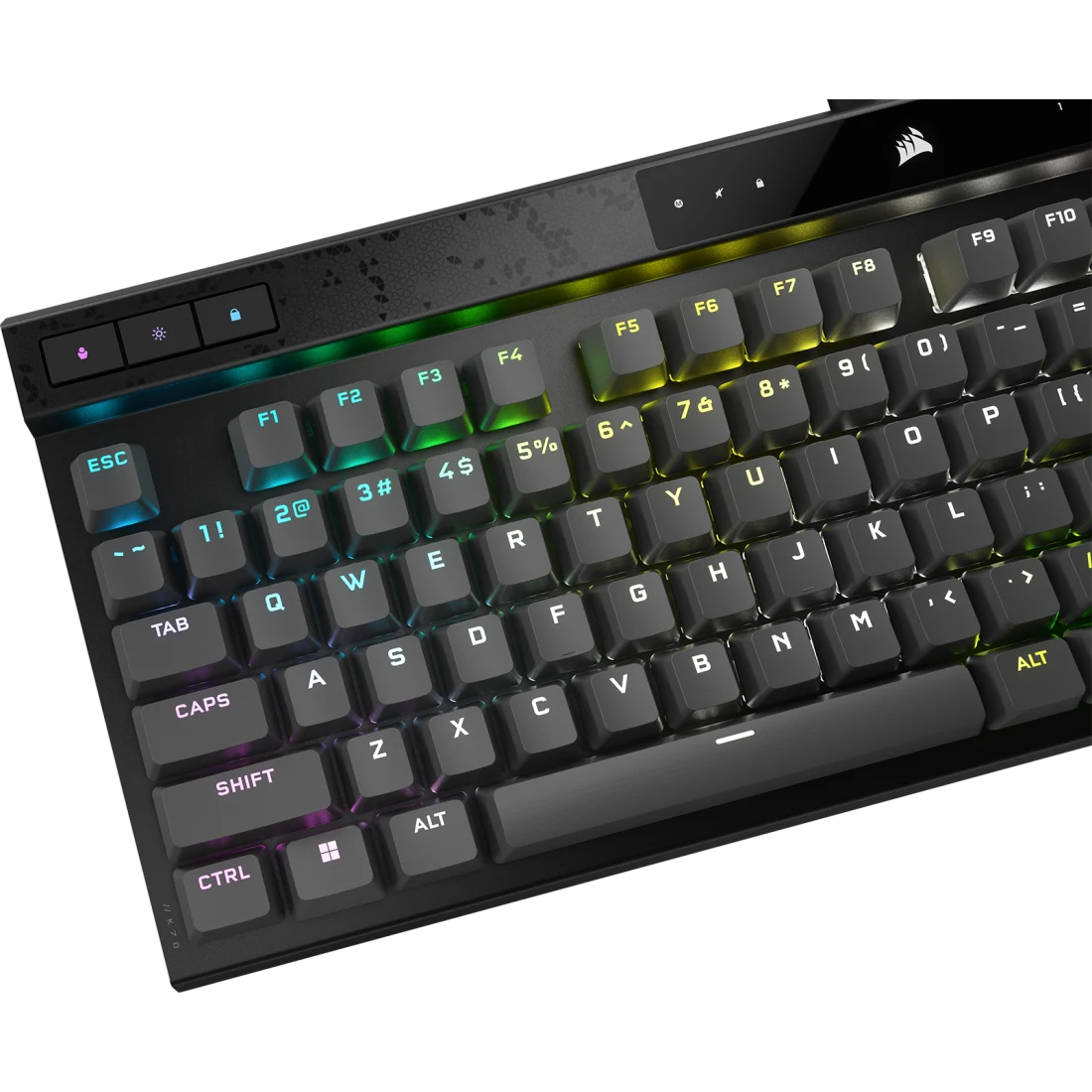CORSAIR K70 MAX RGB Wired Magnetic-Mechanical Gaming Keyboard - Black