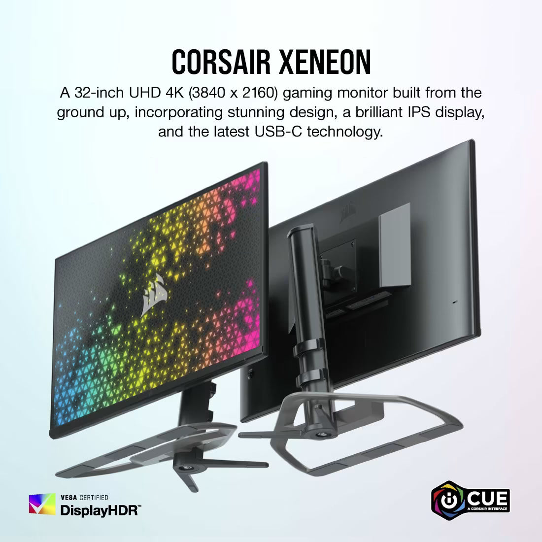 CORSAIR XENEON 32 Inch IPS UHD HDMI 2.1 144Hz Gaming Monitor - Black