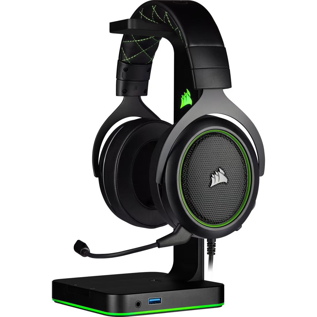 سماعة رأس سلكية للألعاب CORSAIR HS50 PRO STEREO - خضراء (الاتحاد الأوروبي)