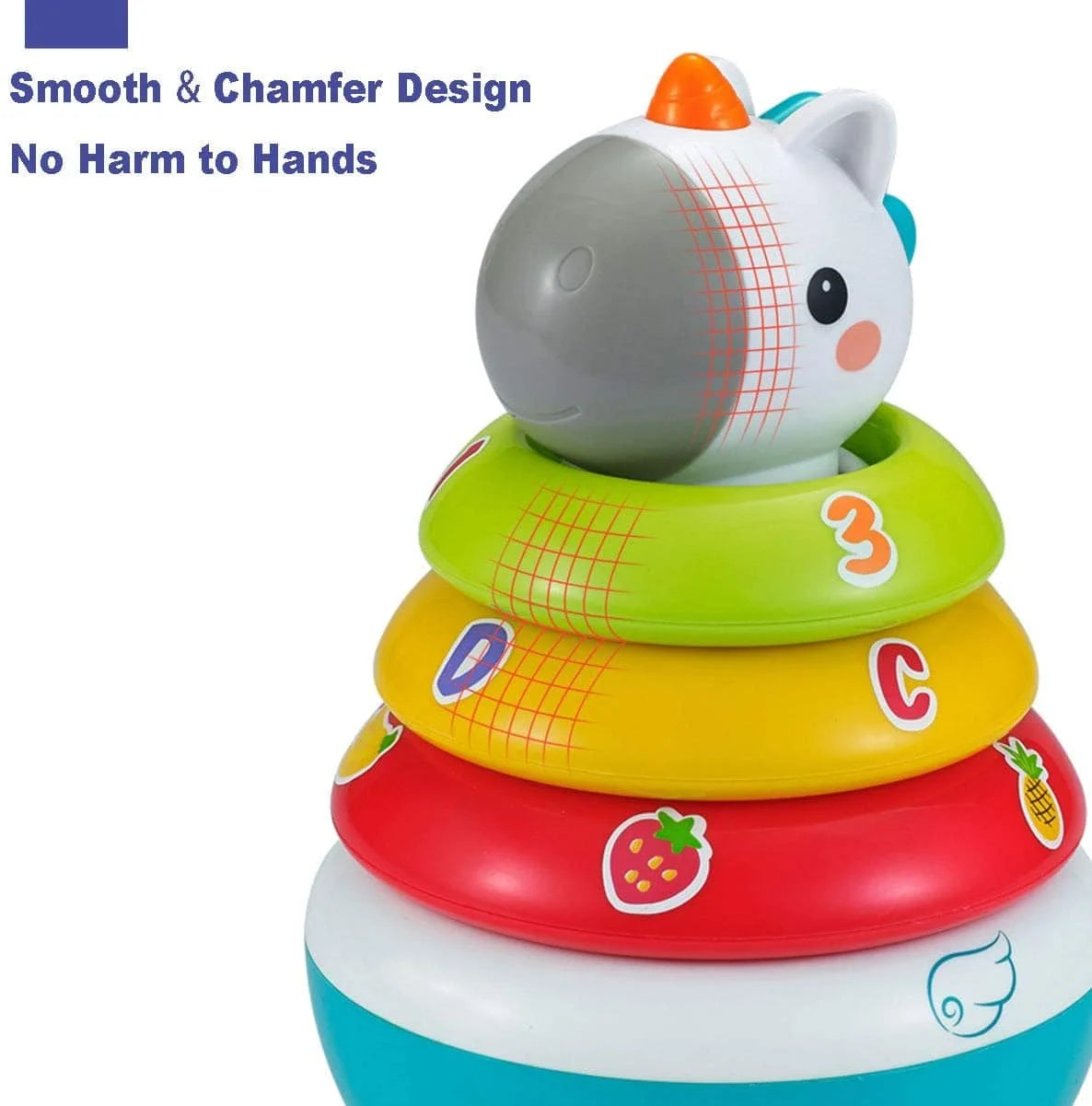 Hola Roly-Poly Unicorn  (with roly-poly function, games, different colors, letters and fruits pictures)