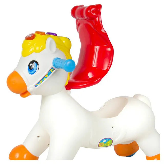 Hola 2-in-1 Rocking/Riding Pony with Music/Light/Sliding/Rocking