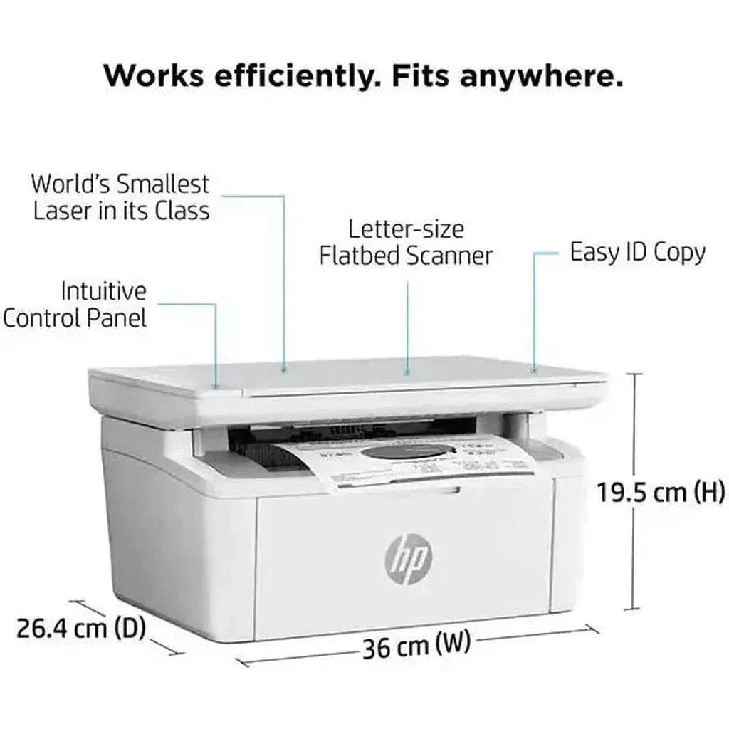 طابعة ليزر أحادية اللون HP Laserjet Mfp M141A - 20 صفحة في الدقيقة / 600 نقطة في البوصة / A4 / USB 
