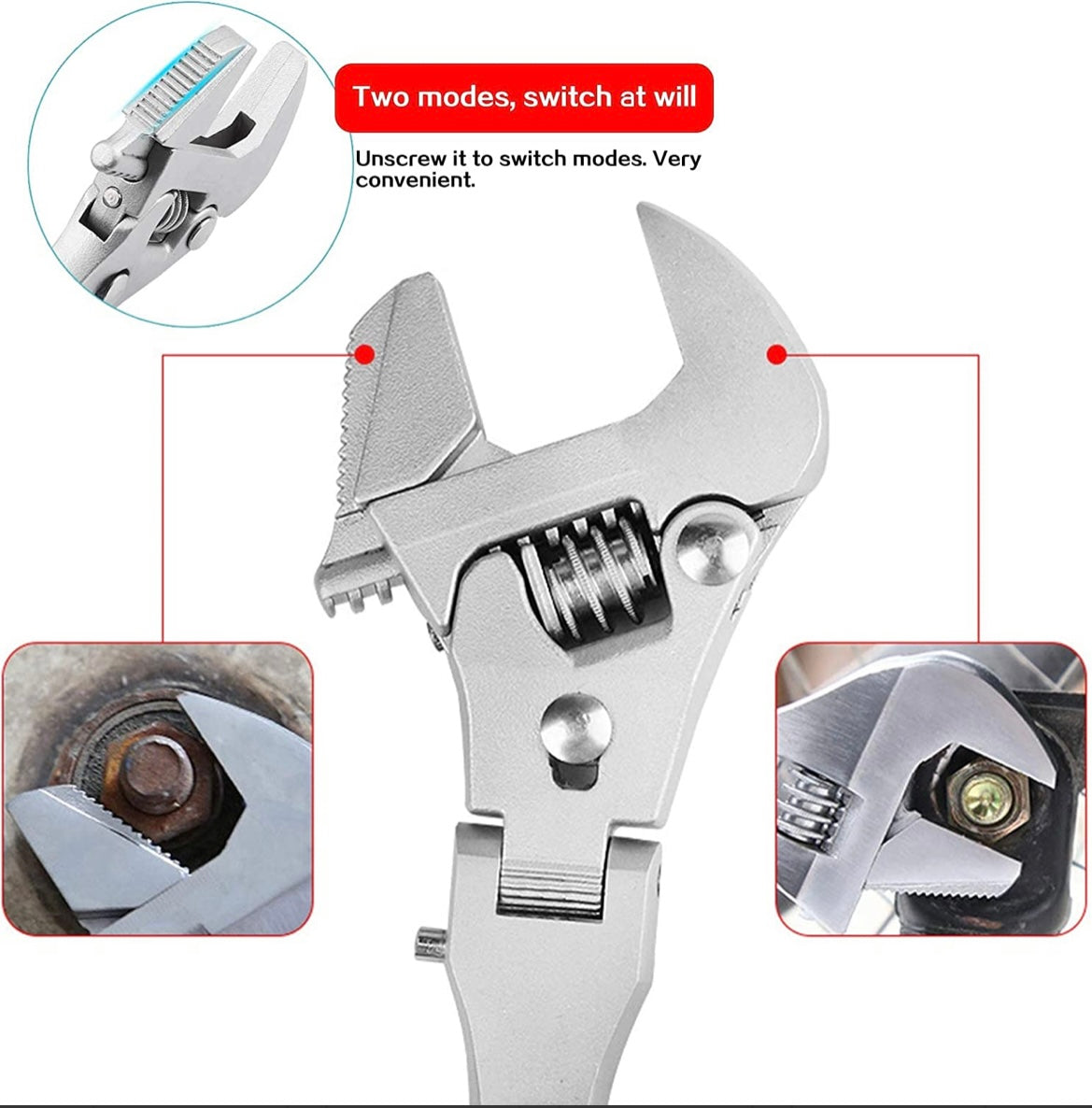 Multifunctional Foldable And Retractable Adjustable Wrench