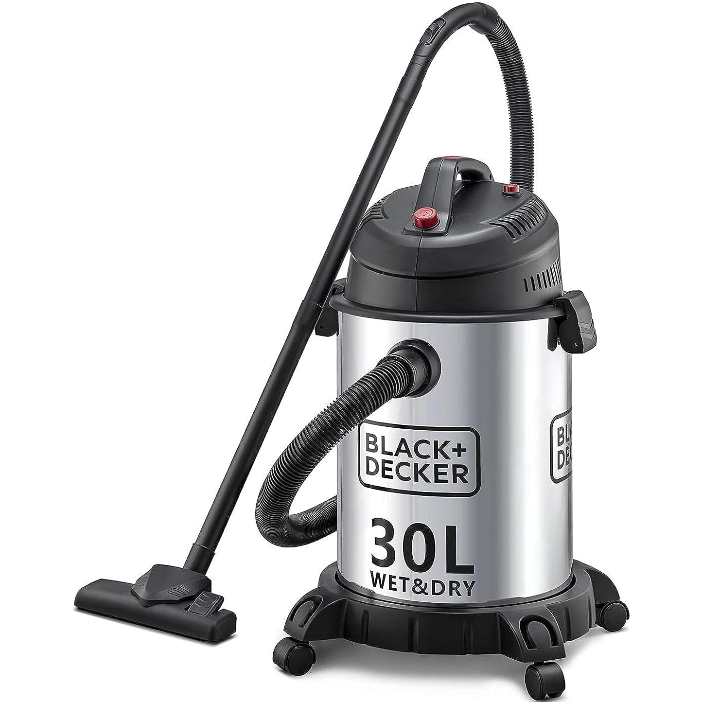 30L Wet & Dry Drum Vaccum Cleaner 1610W (Stainless Steel Tank)