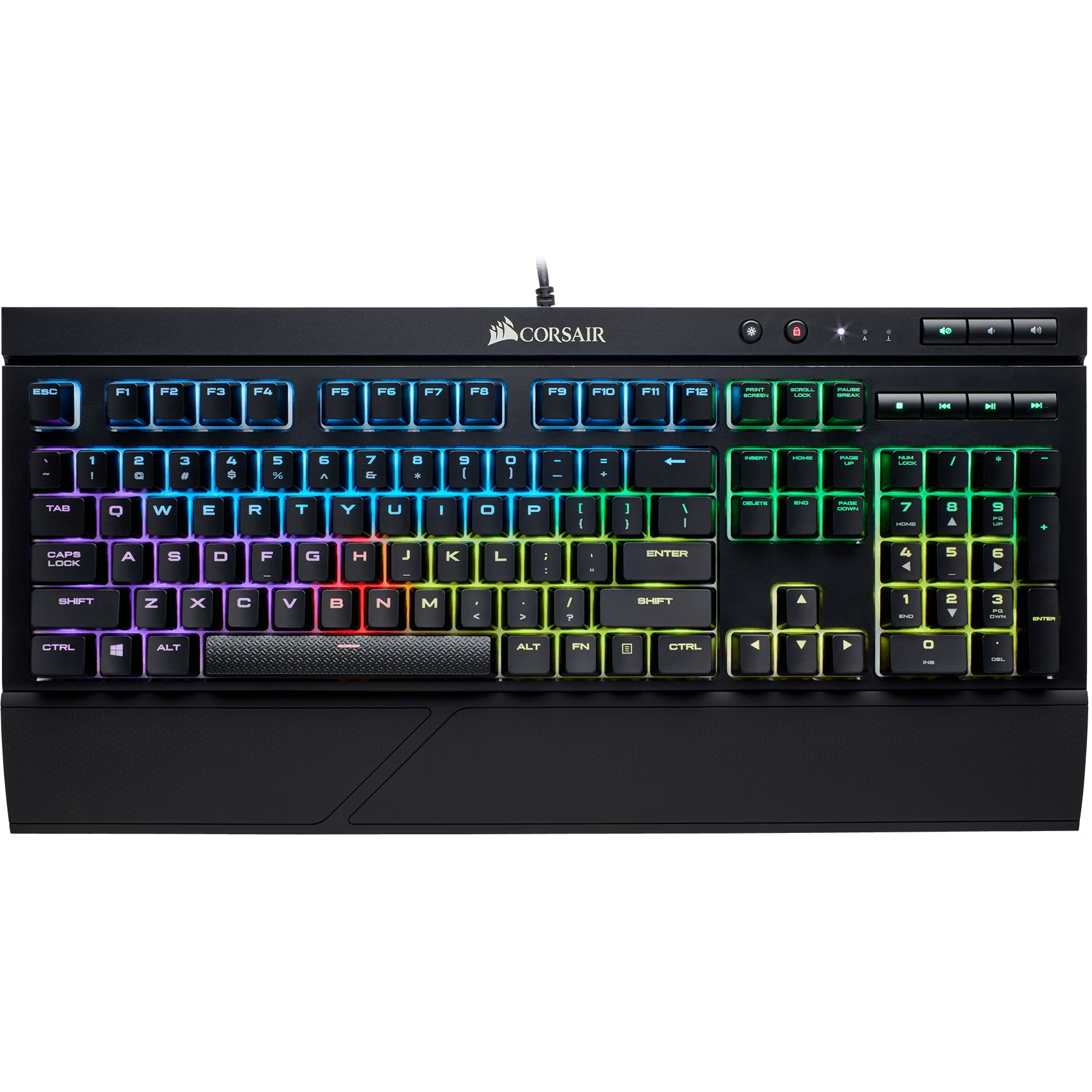 CORSAIR ICUE K68 RGB Wired Mechanical Keyboard - Black