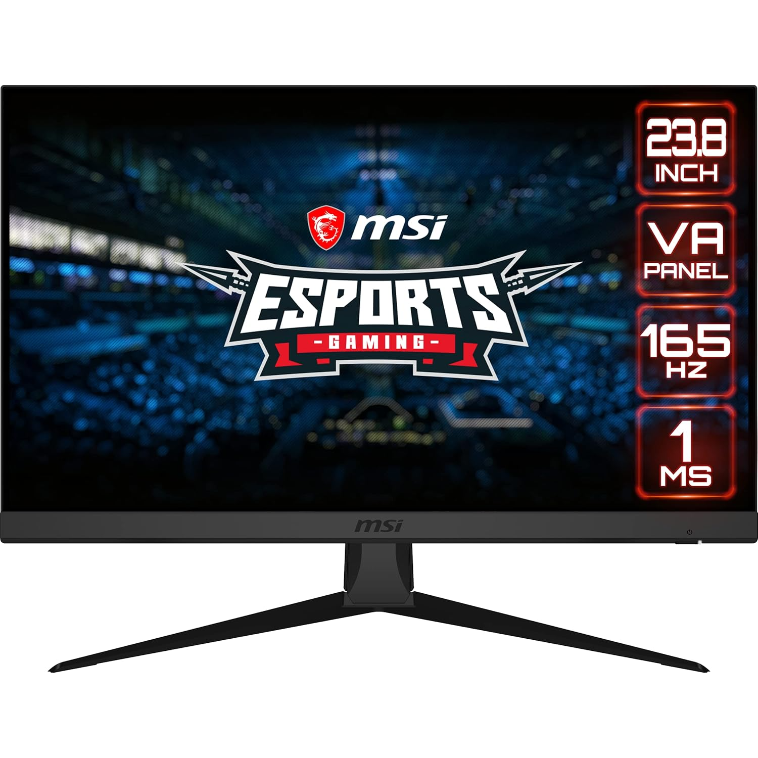MSI Optix G243 23.8 Inch 165Hz FHD Esports Gaming Monitor - Black