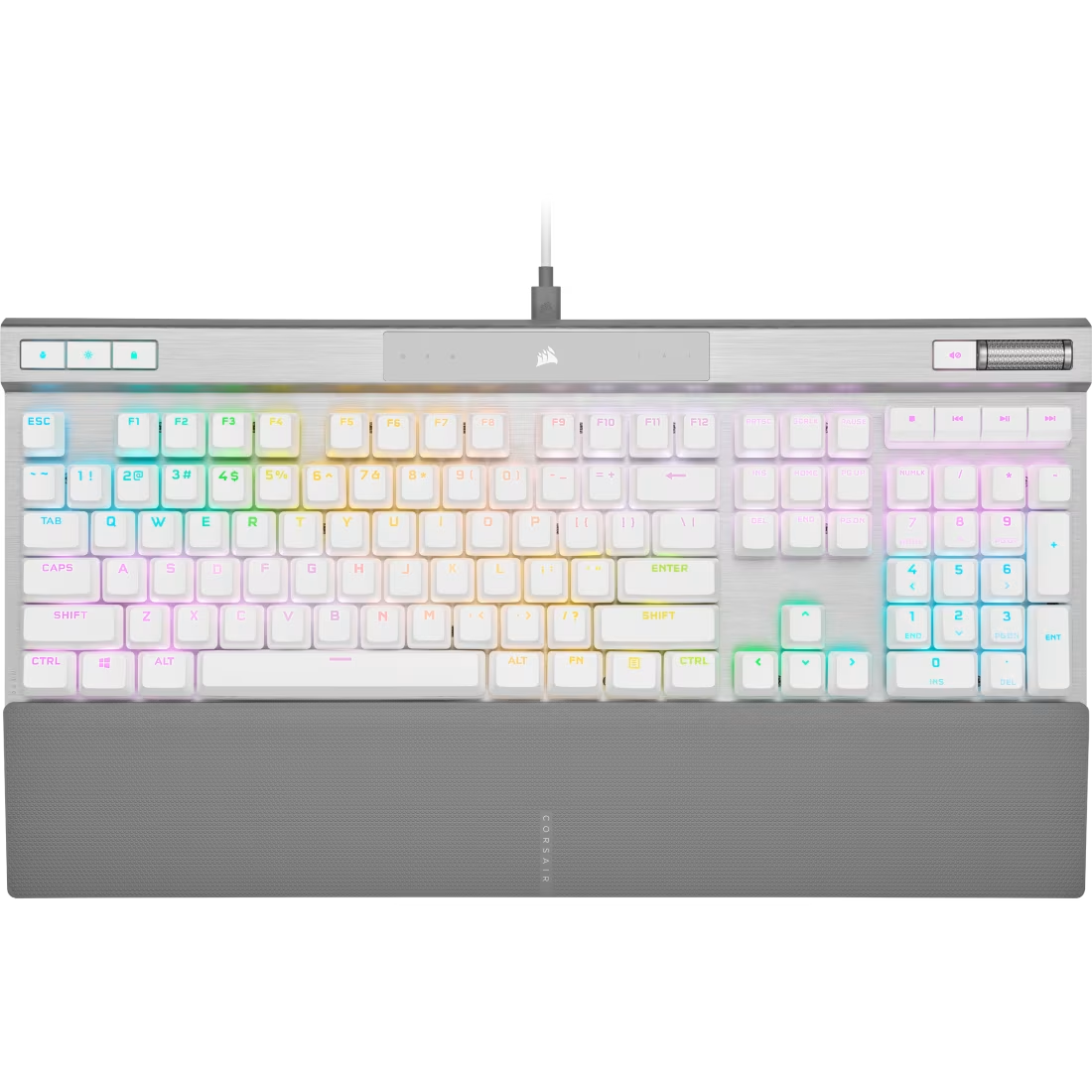 CORSAIR K70 PRO RGB Wired Gaming Keyboard - White