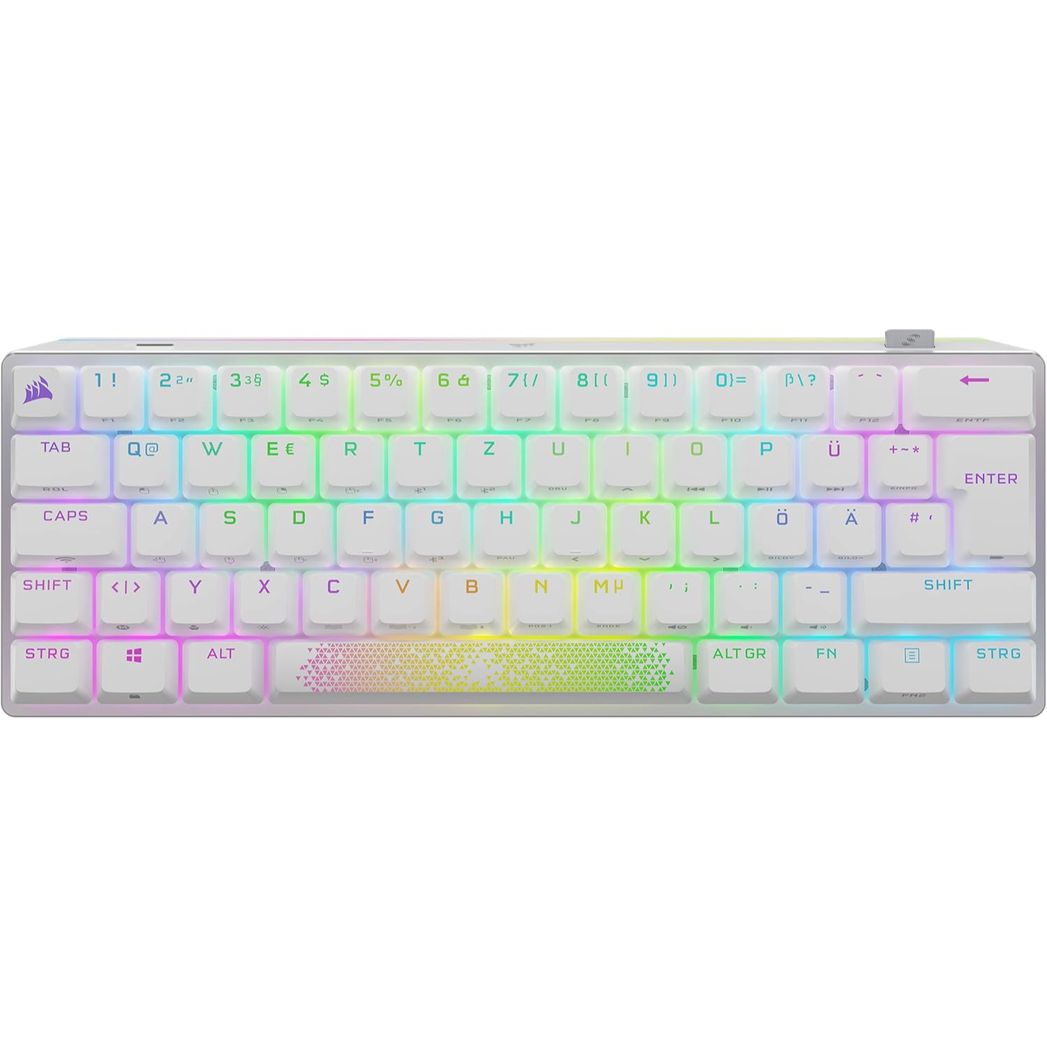 CORSAIR K70 PRO MINI RGB Wireless Mechanical Keyboard - White