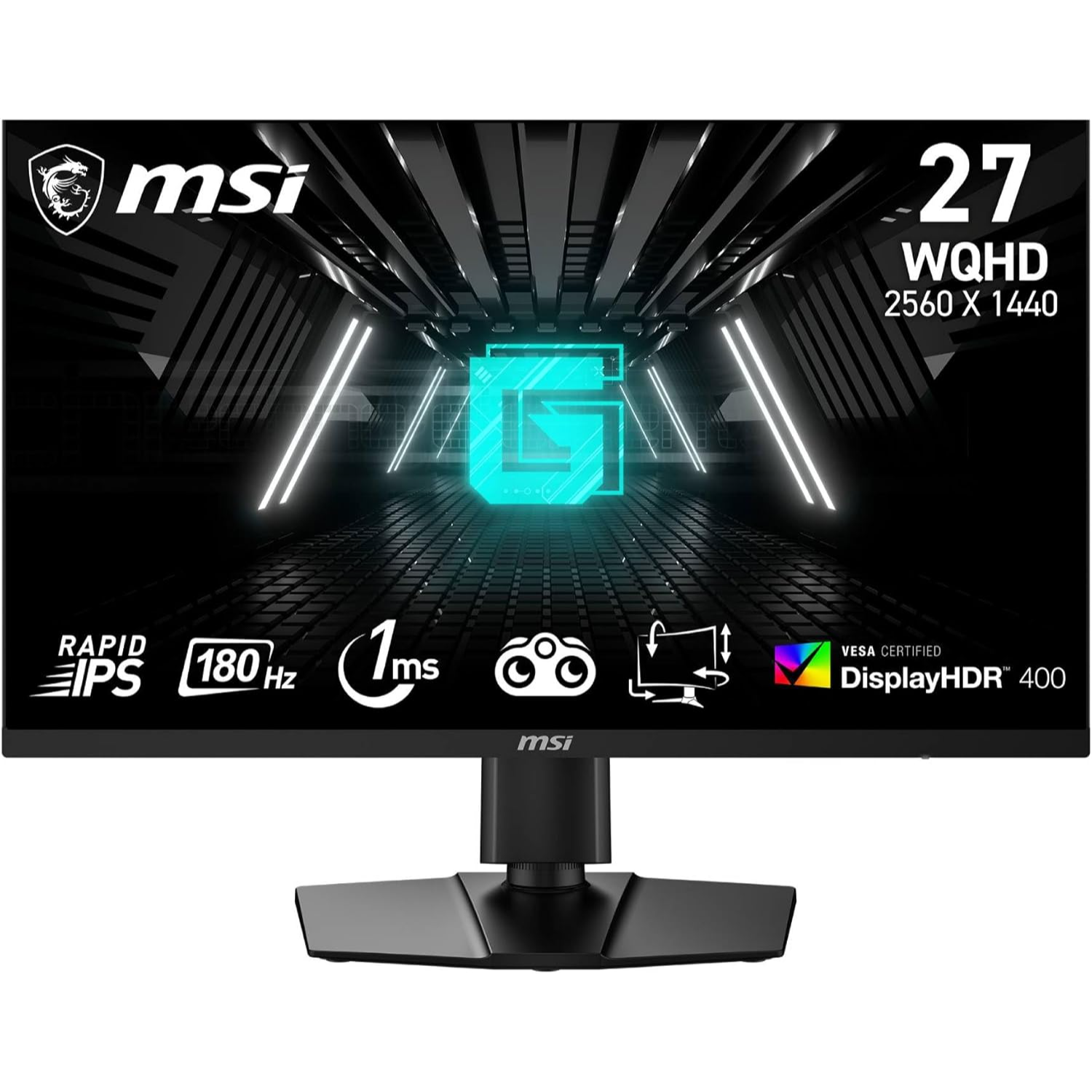MSI G274QPF E2 27 Inch IPS WQHD 180Hz 1ms Gaming Monitor - Black