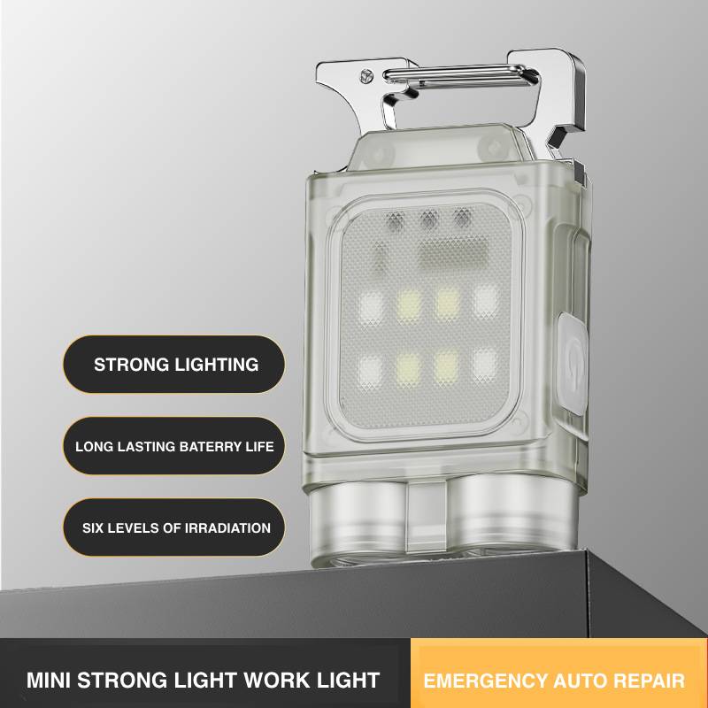 Multipurpose LED Light Keychain for Outdoor with Magnet & Bottle Opener
