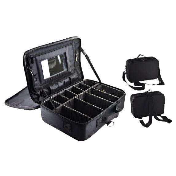 Multi-Purpose Makeup Case With Mirror & Cosmetic Travel Bag Organizer (Large)