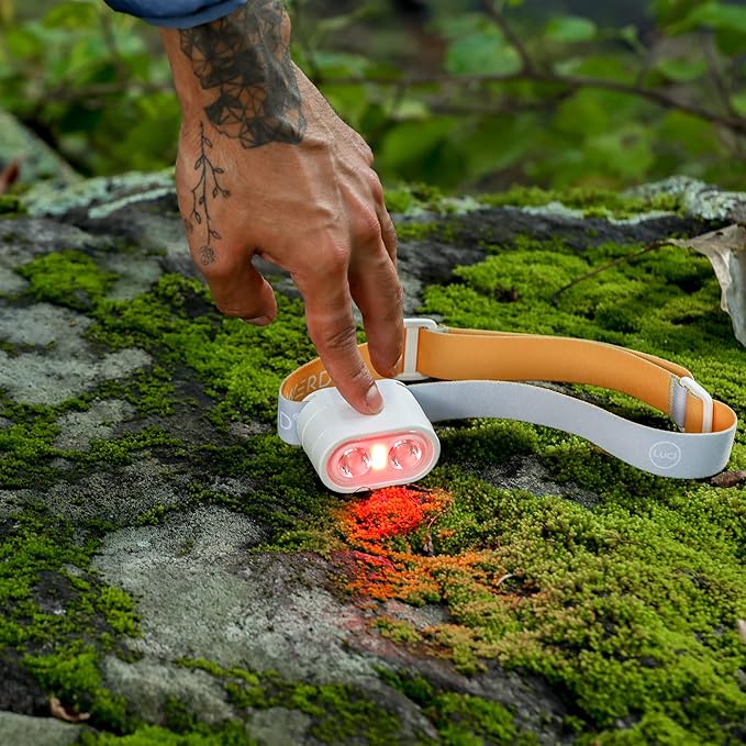 MPOWERD Luci Beam Solar Headlamp & Flashlight - White