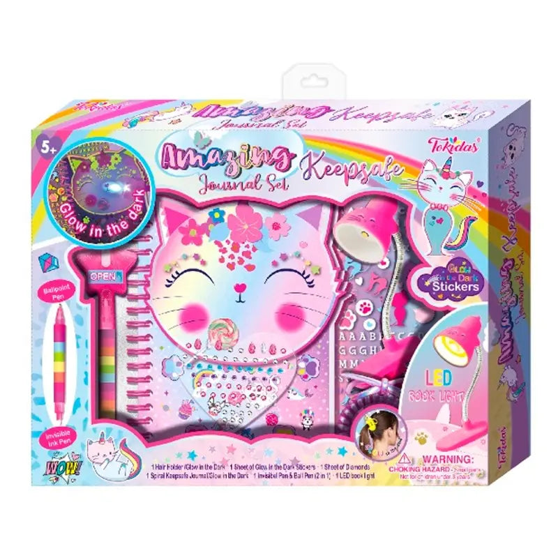 Glow in the dark amazing keepsafe journal set
