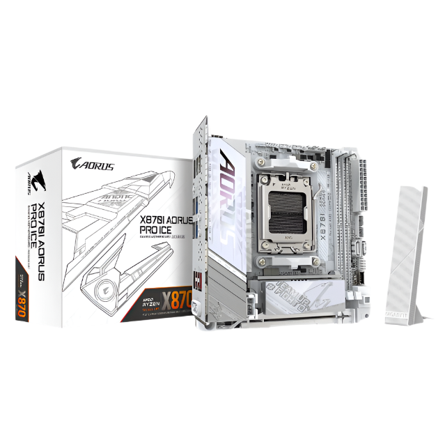 GIGABYTE X870I AORUS PRO ICE DDR5 Motherboard - White
