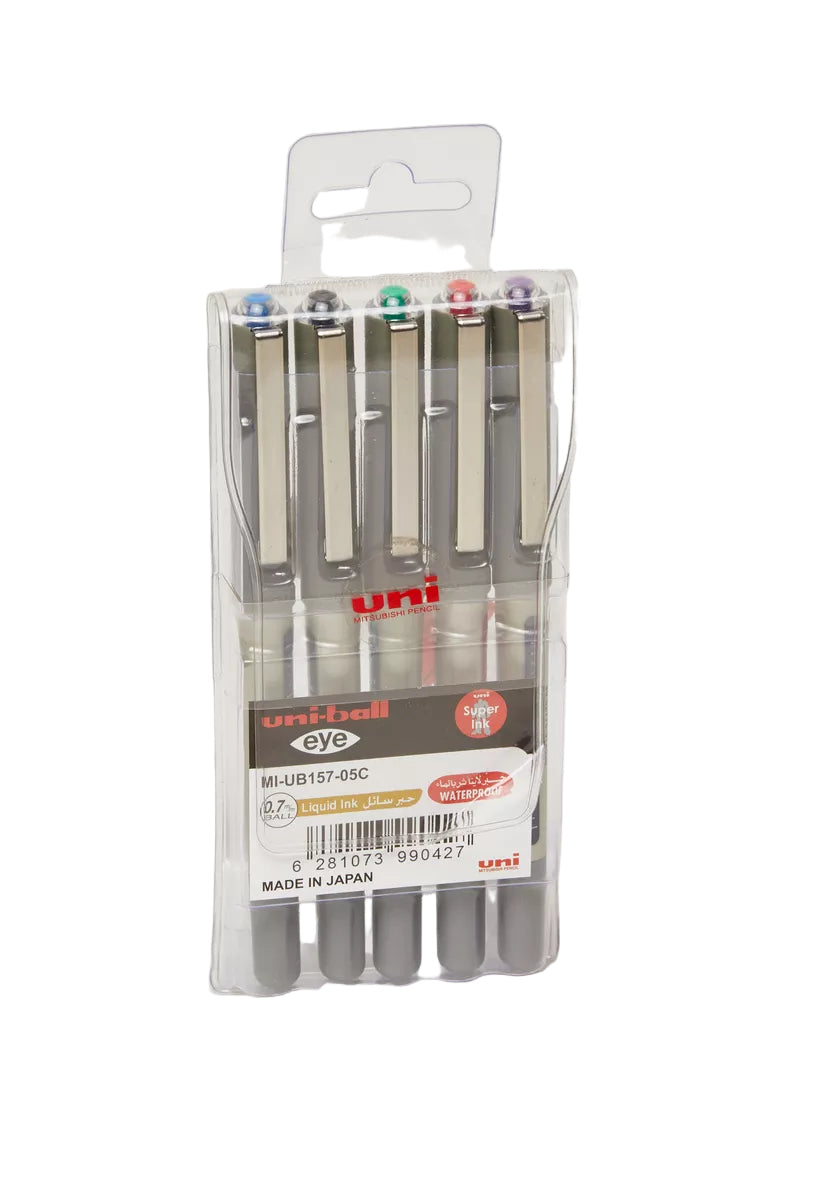 قلم Uniball Delux 0.7 مم 4 قطع