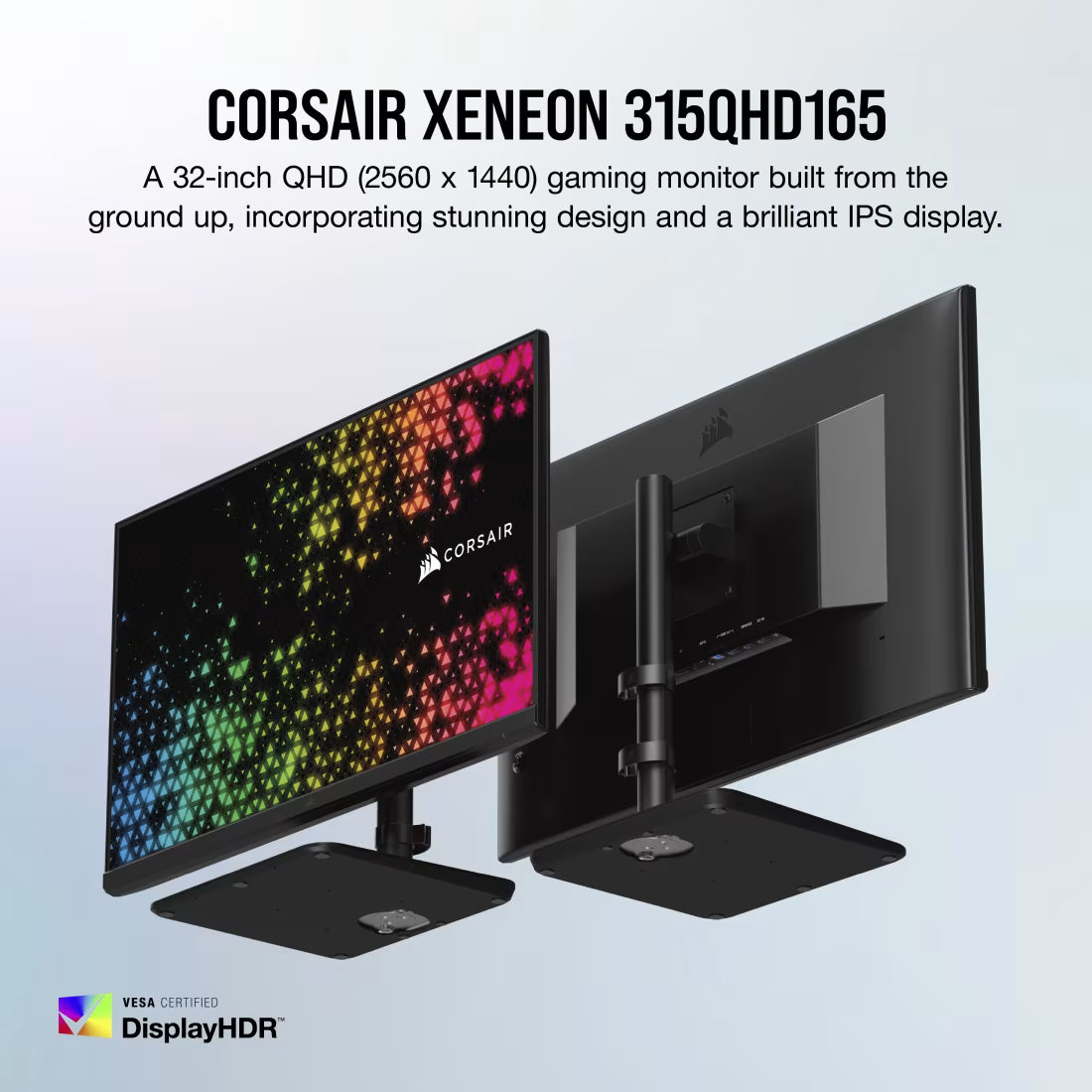 CORSAIR XENEON 32 Inch 165Hz 1ms QHD IPS HDR-ready Gaming Monitor - Black
