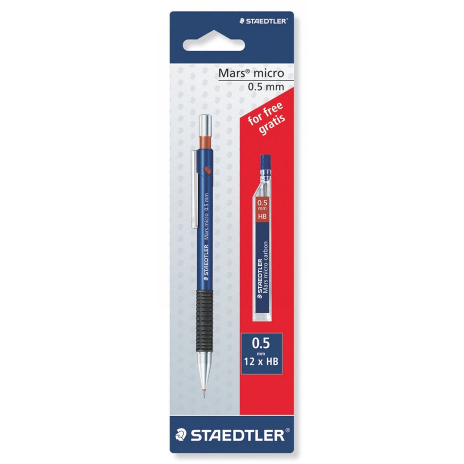 قلم Mars mic .7mech.pen قطعة واحدة + خالٍ من الرصاص