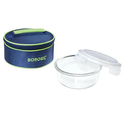 Lunch Box with Blue Carry Bag