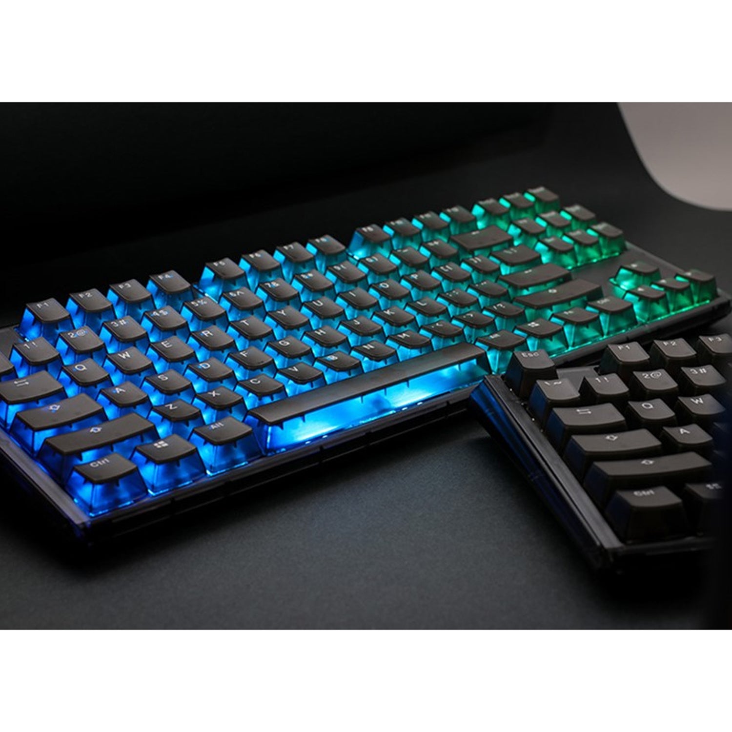 DUCKY ONE 3 MINI PBT HOT SWAP Blue Switch Cherry RGB Wired Mechanical Gaming Keyboard Arabic - Cosmic Blue