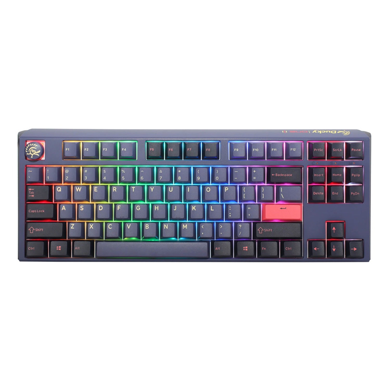 DUCKY ONE 3 MINI PBT HOT SWAP Blue Switch Cherry RGB Wired Mechanical Gaming Keyboard Arabic - Cosmic Blue
